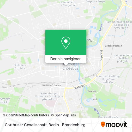 Cottbuser Gesellschaft Karte