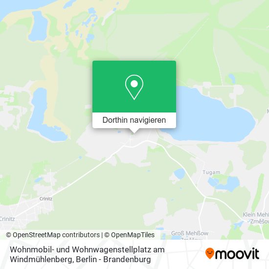 Wohnmobil- und Wohnwagenstellplatz am Windmühlenberg Karte