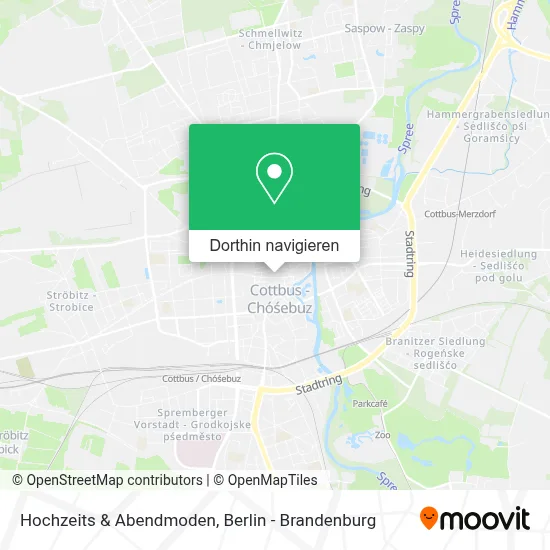 Hochzeits & Abendmoden Karte