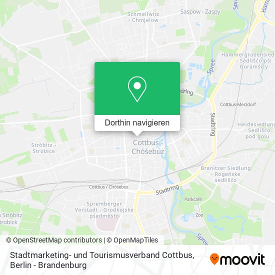 Stadtmarketing- und Tourismusverband Cottbus Karte