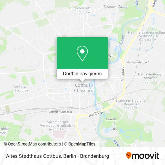 Altes Stadthaus Cottbus Karte