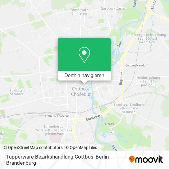 Tupperware Bezirkshandlung Cottbus Karte