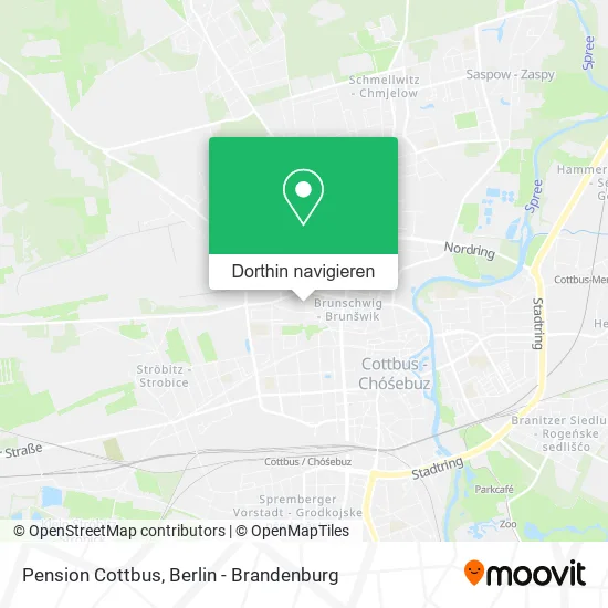 Pension Cottbus Karte