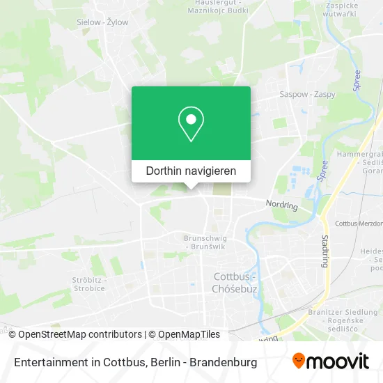 Entertainment in Cottbus Karte
