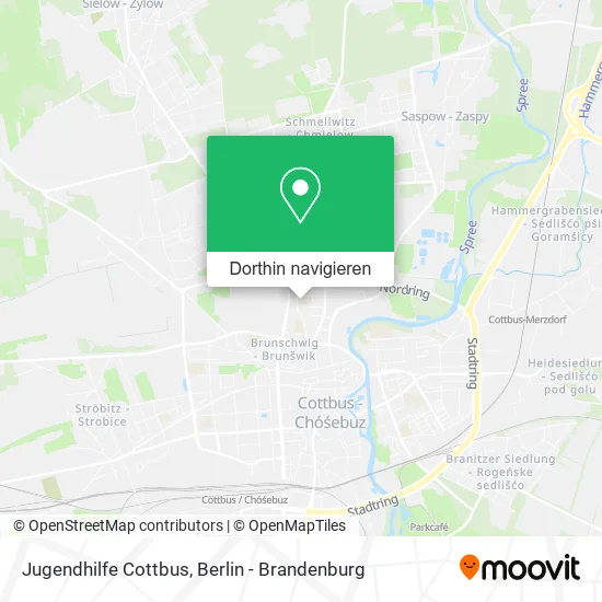 Jugendhilfe Cottbus Karte