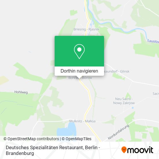 Deutsches Spezialitäten Restaurant Karte