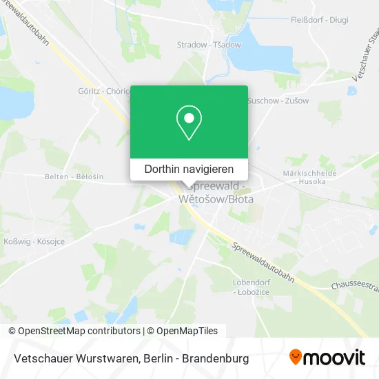 Vetschauer Wurstwaren Karte