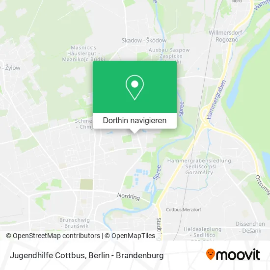 Jugendhilfe Cottbus Karte