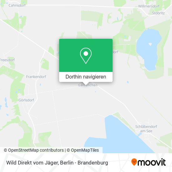Wild Direkt vom Jäger Karte