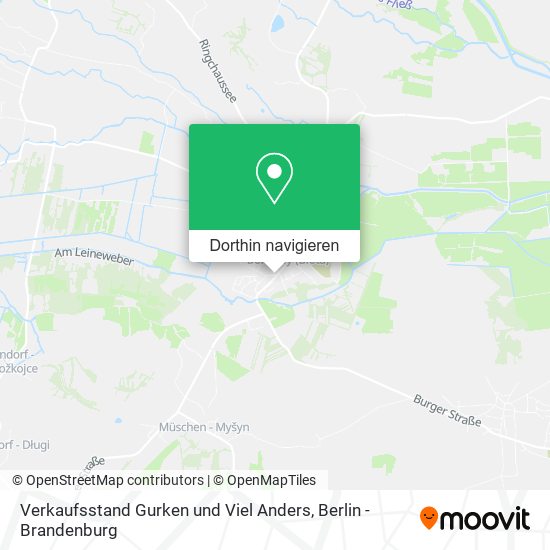 Verkaufsstand Gurken und Viel Anders Karte