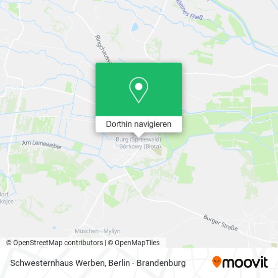 Schwesternhaus Werben Karte