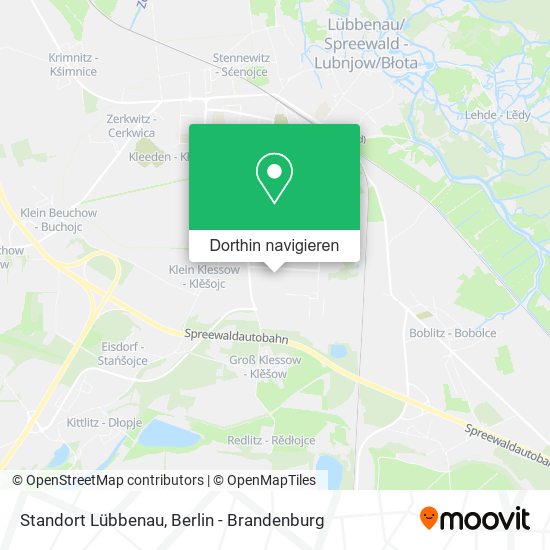 Standort Lübbenau Karte