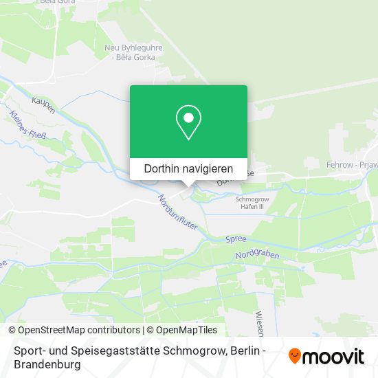 Sport- und Speisegaststätte Schmogrow Karte