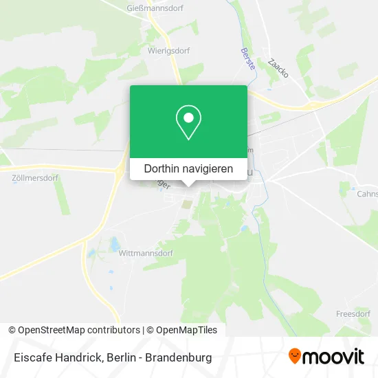 Eiscafe Handrick Karte