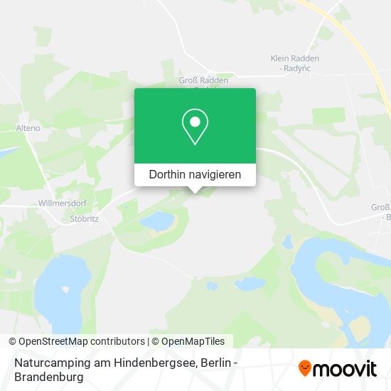 Naturcamping am Hindenbergsee Karte