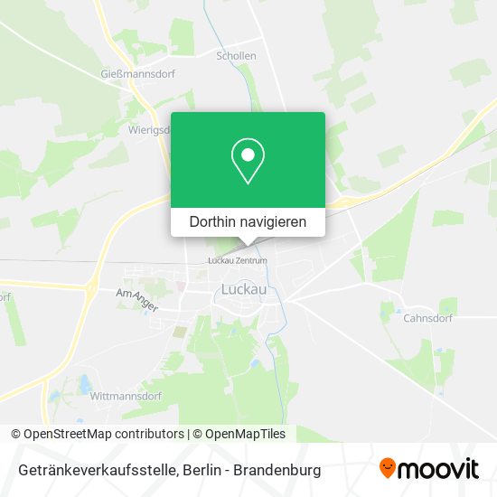 Getränkeverkaufsstelle Karte