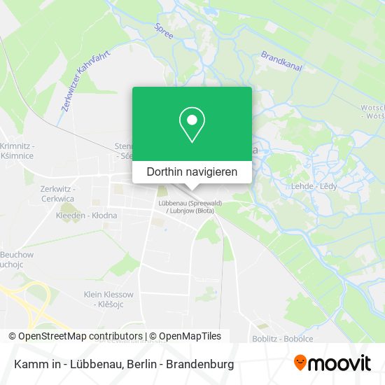 Kamm in - Lübbenau Karte
