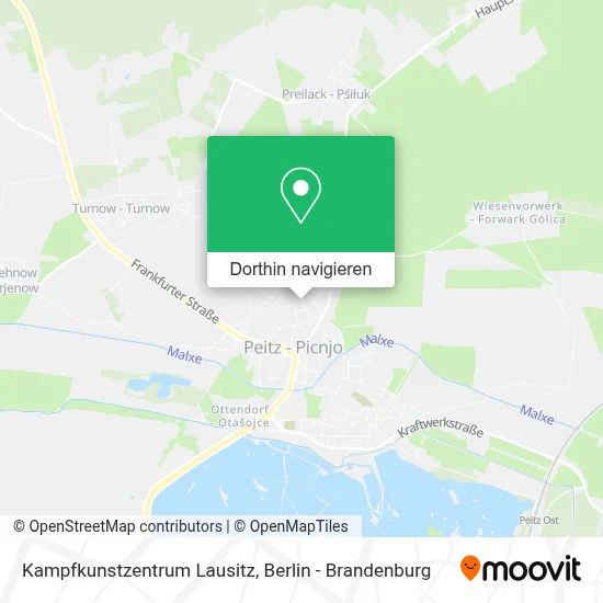 Kampfkunstzentrum Lausitz Karte