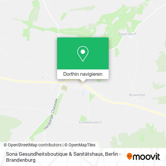 Sona Gesundheitsboutique & Sanitätshaus Karte