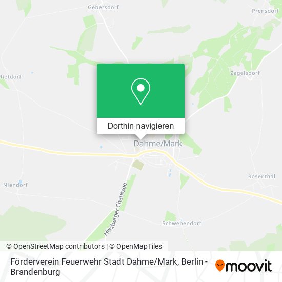Förderverein Feuerwehr Stadt Dahme / Mark Karte