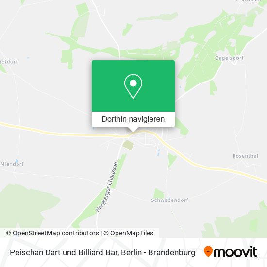 Peischan Dart und Billiard Bar Karte