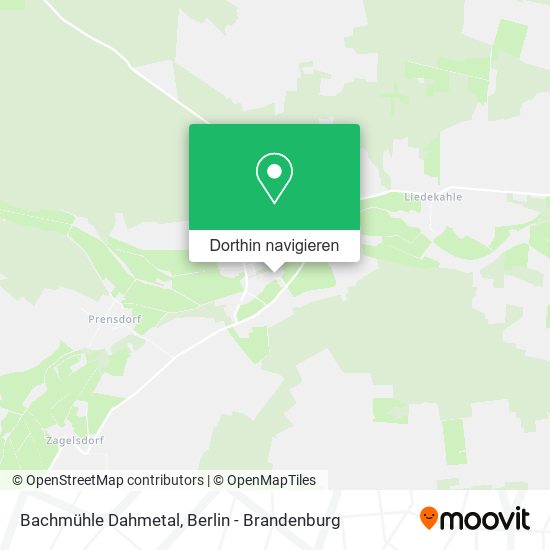 Bachmühle Dahmetal Karte