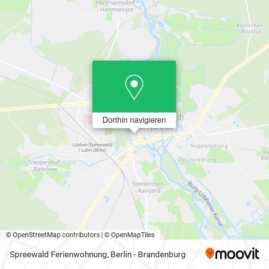 Spreewald Ferienwohnung Karte