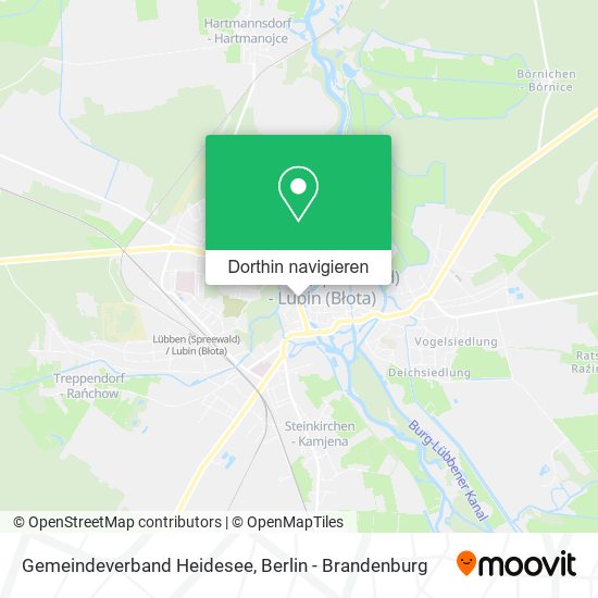Gemeindeverband Heidesee Karte