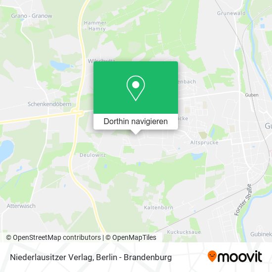 Niederlausitzer Verlag Karte