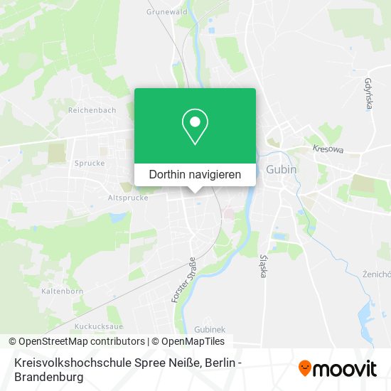 Kreisvolkshochschule Spree Neiße Karte