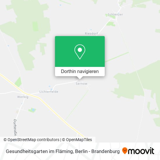 Gesundheitsgarten im Fläming Karte