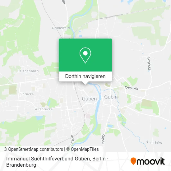 Immanuel Suchthilfeverbund Guben Karte