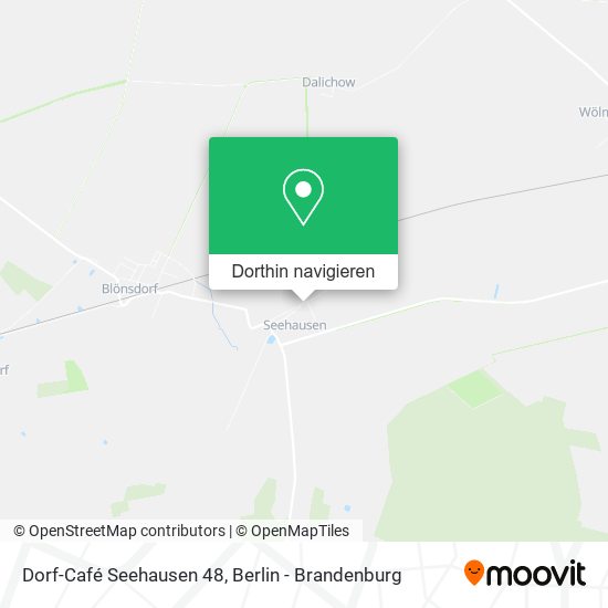 Dorf-Café Seehausen 48 Karte