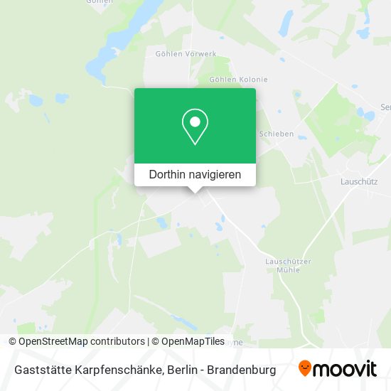 Gaststätte Karpfenschänke Karte