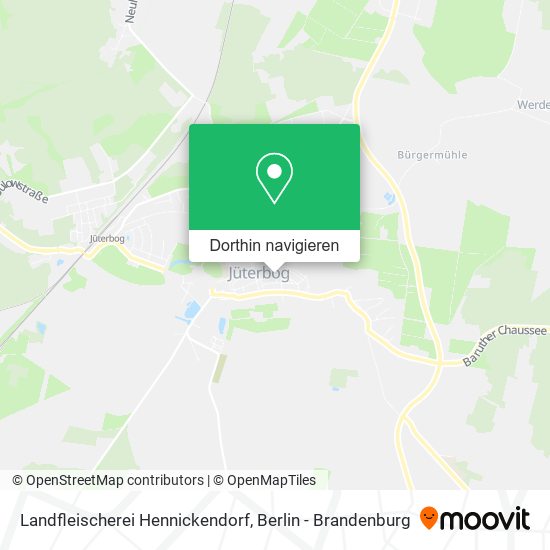 Landfleischerei Hennickendorf Karte