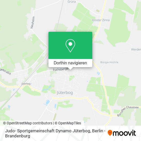 Judo- Sportgemeinschaft Dynamo Jüterbog Karte