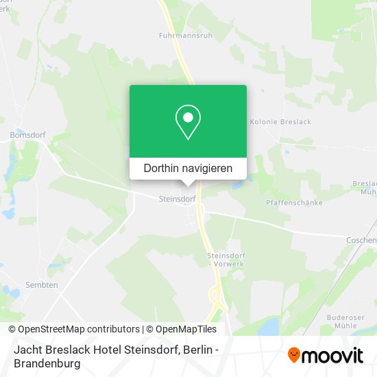 Jacht Breslack Hotel Steinsdorf Karte