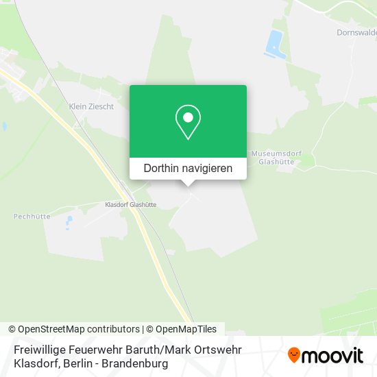 Freiwillige Feuerwehr Baruth / Mark Ortswehr Klasdorf Karte