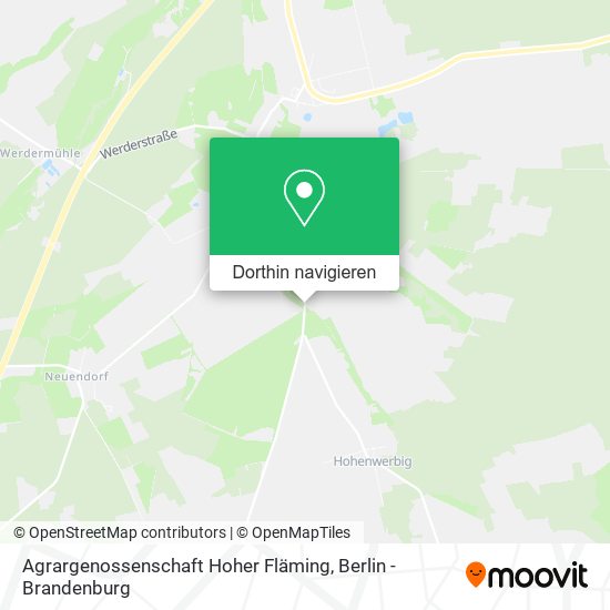 Agrargenossenschaft Hoher Fläming Karte