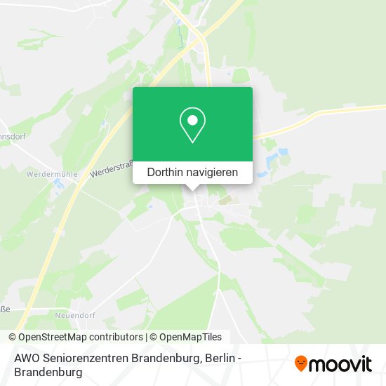 AWO Seniorenzentren Brandenburg Karte
