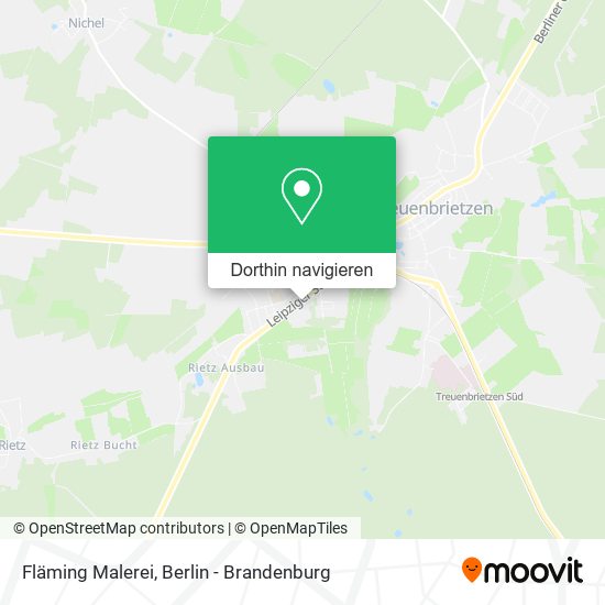 Fläming Malerei Karte