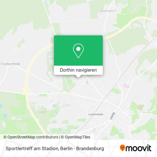 Sportlertreff am Stadion Karte