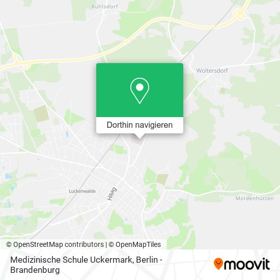Medizinische Schule Uckermark Karte