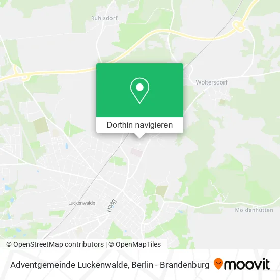 Adventgemeinde Luckenwalde Karte