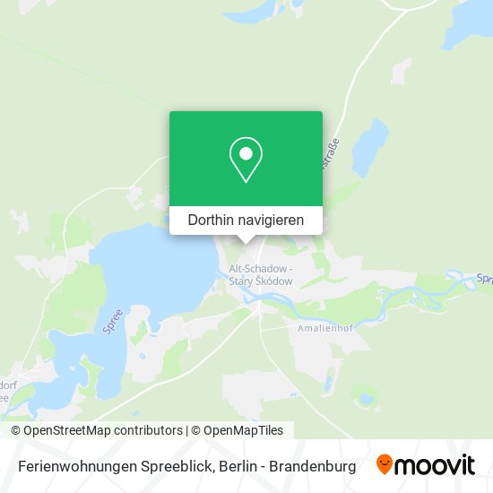 Ferienwohnungen Spreeblick Karte