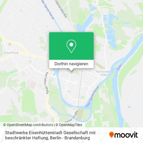 Stadtwerke Eisenhüttenstadt Gesellschaft mit beschränkter Haftung Karte