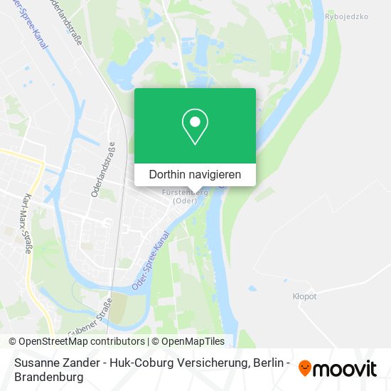 Susanne Zander - Huk-Coburg Versicherung Karte