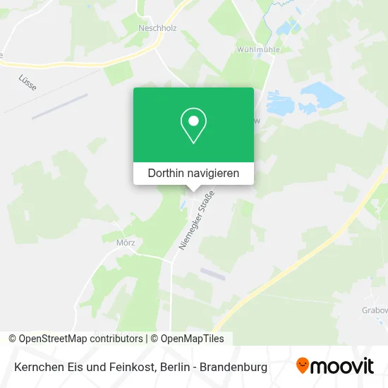 Kernchen Eis und Feinkost Karte
