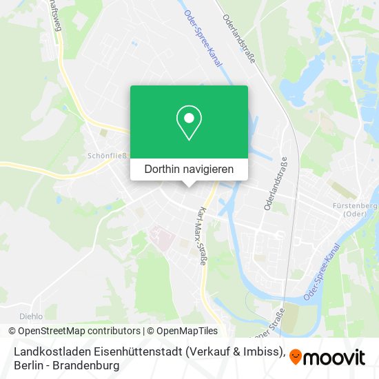 Landkostladen Eisenhüttenstadt (Verkauf & Imbiss) Karte