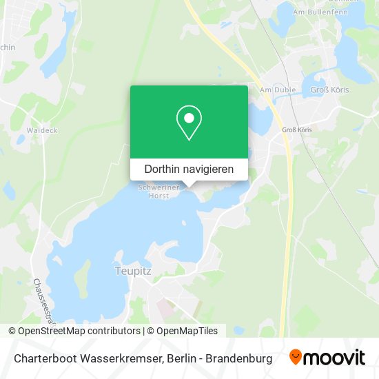 Charterboot Wasserkremser Karte